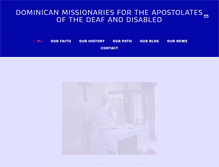 Tablet Screenshot of dominicanmissionaries.org